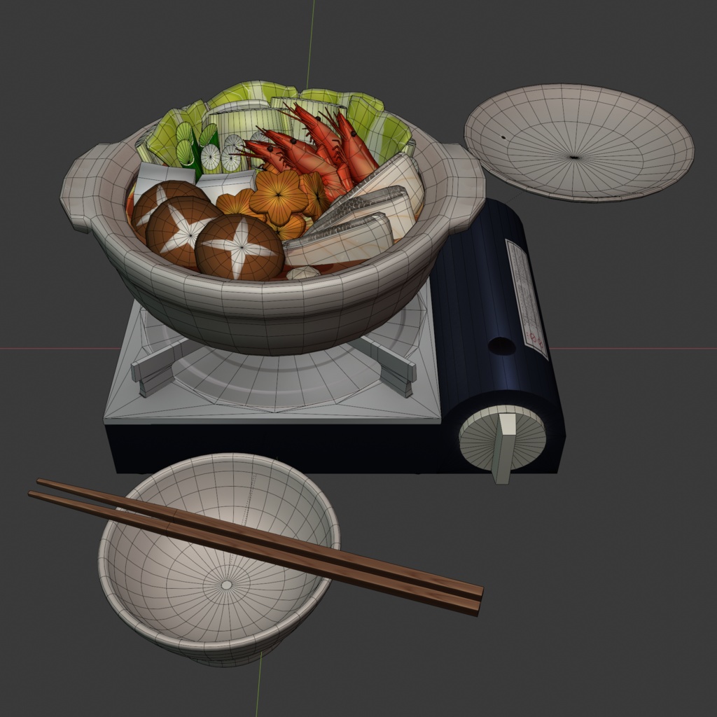 (3Dモデル)寄せ鍋