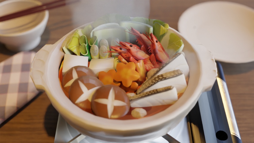 (3Dモデル)寄せ鍋