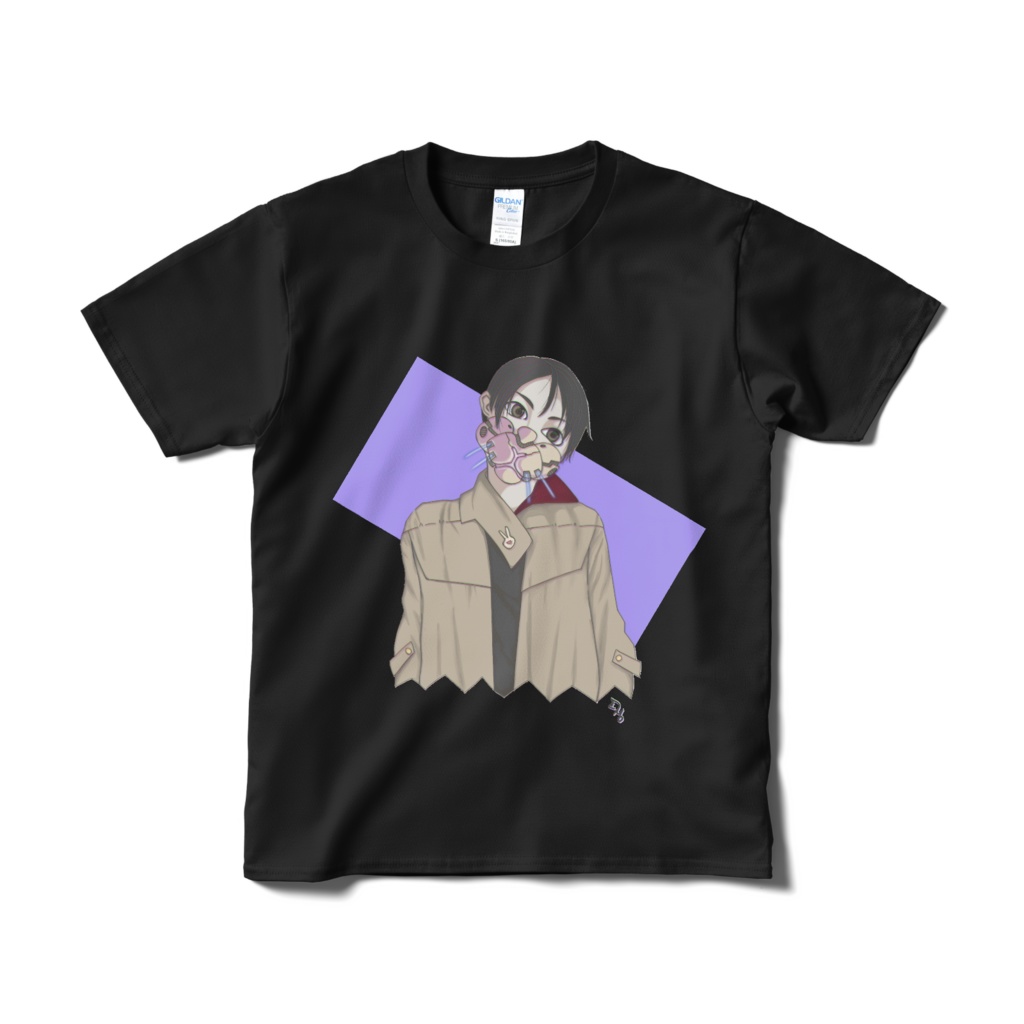 オリジナルイラスト2号 Tシャツ(黒)