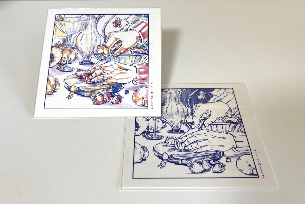 両面フルカラー印刷のカード