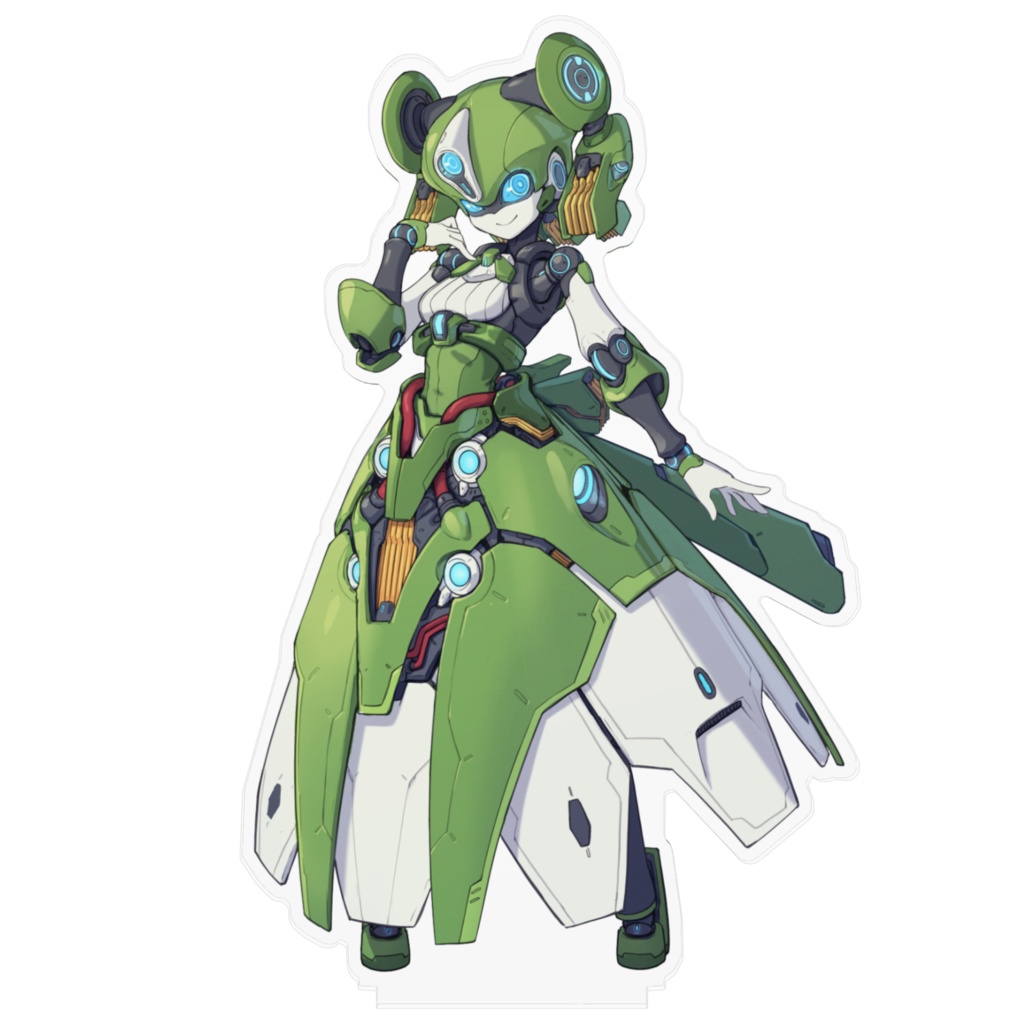 【オリジナル】お嬢様系メカ娘アクリルフィギュア
