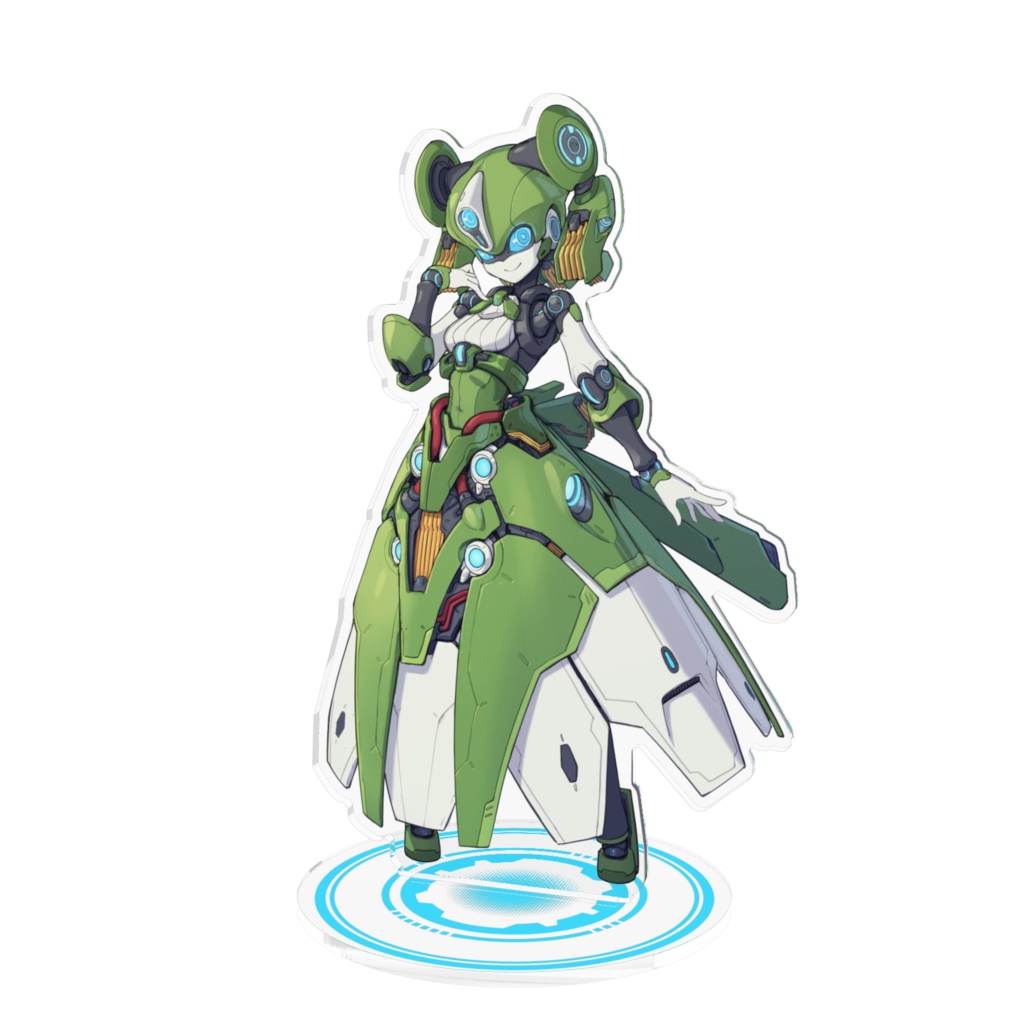 【オリジナル】お嬢様系メカ娘アクリルフィギュア