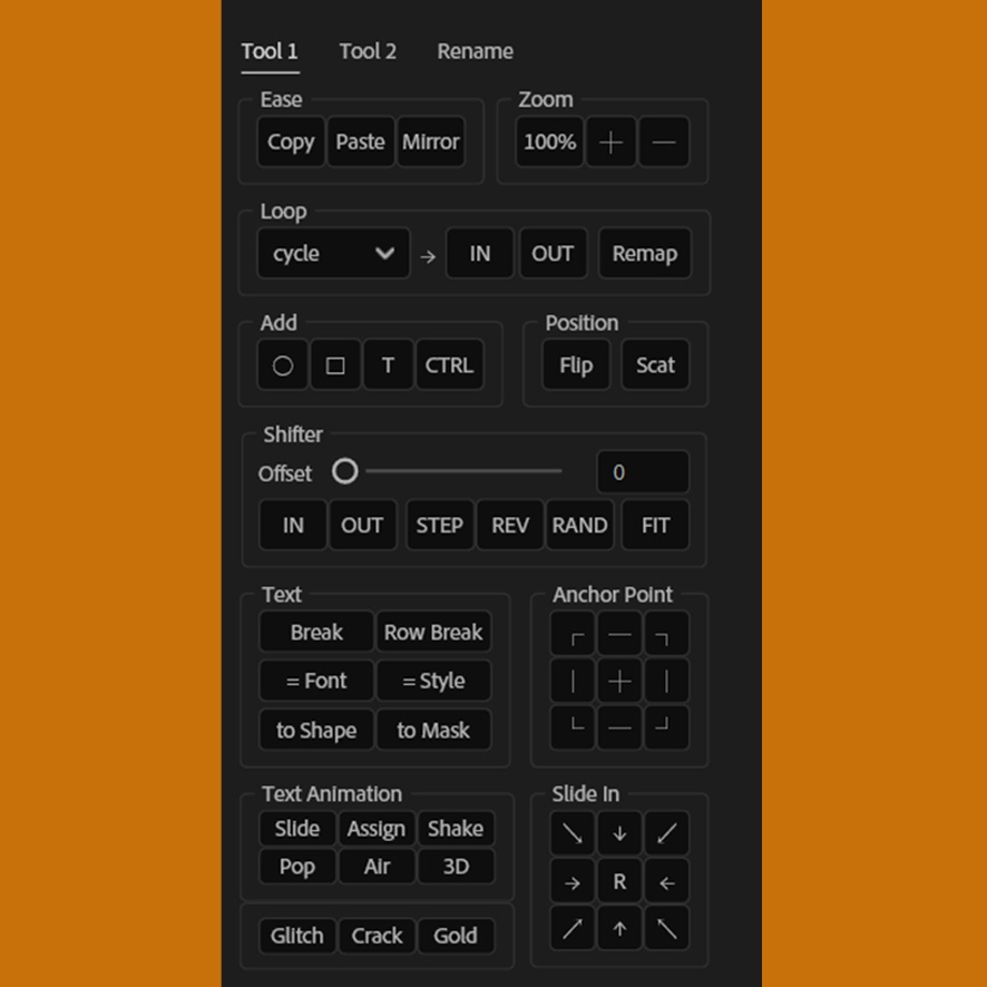 【After Effects スクリプト】ワンクリック時短 - QuickTools -