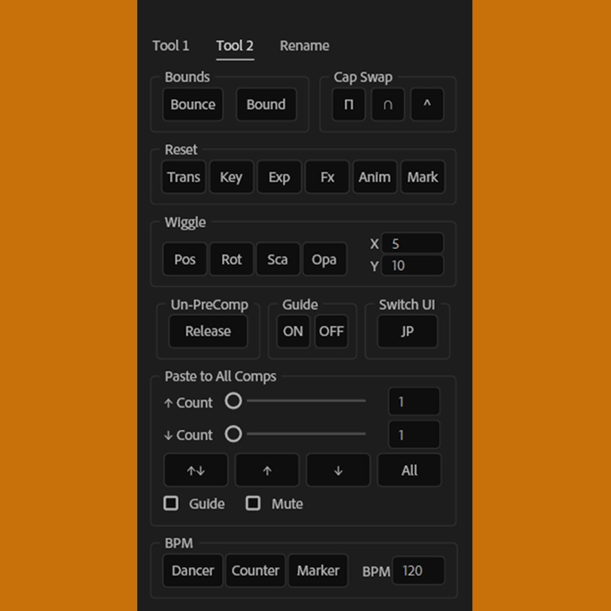 【After Effects スクリプト】ワンクリック時短 - QuickTools -