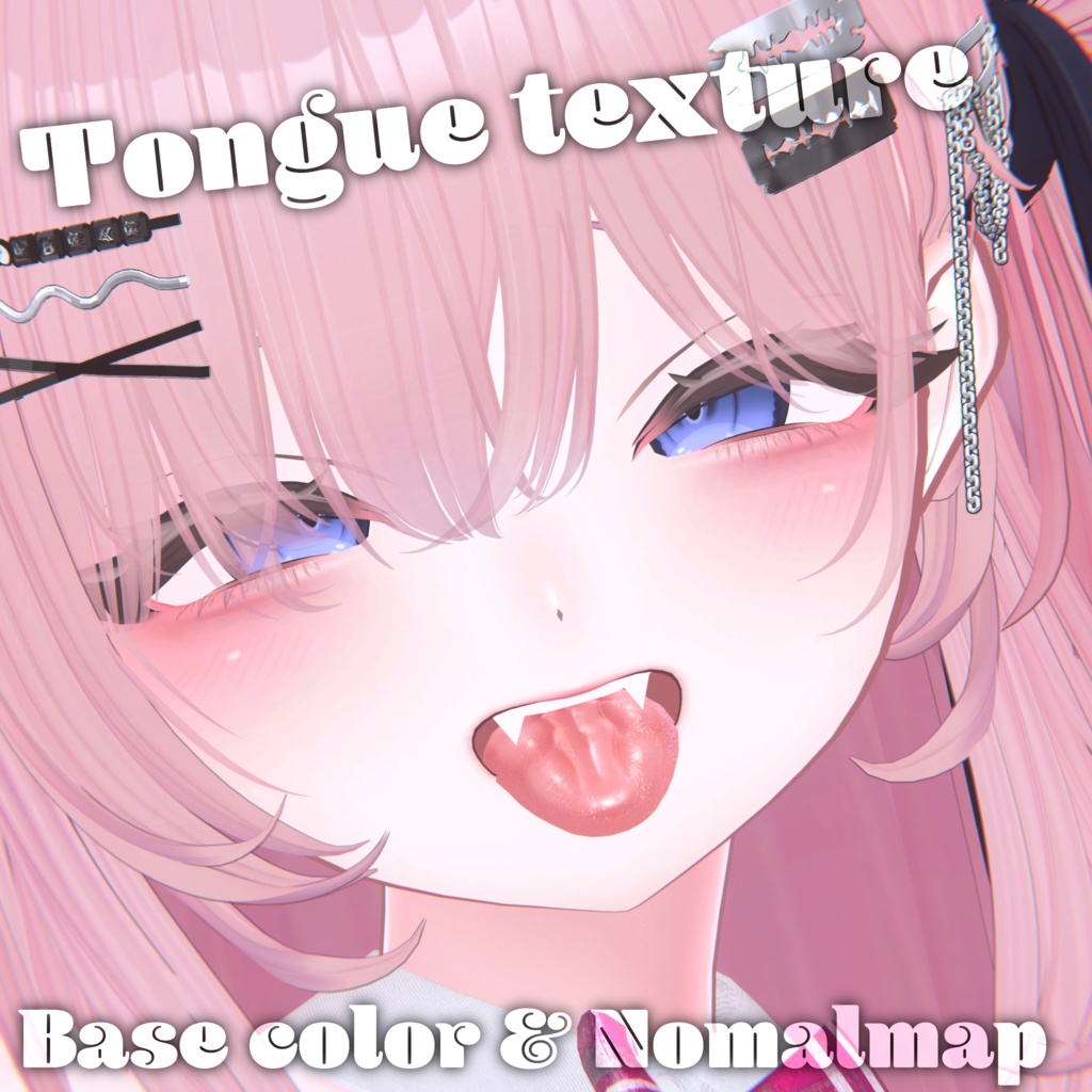 【2アバター対応】Tongue texture【3/10更新】