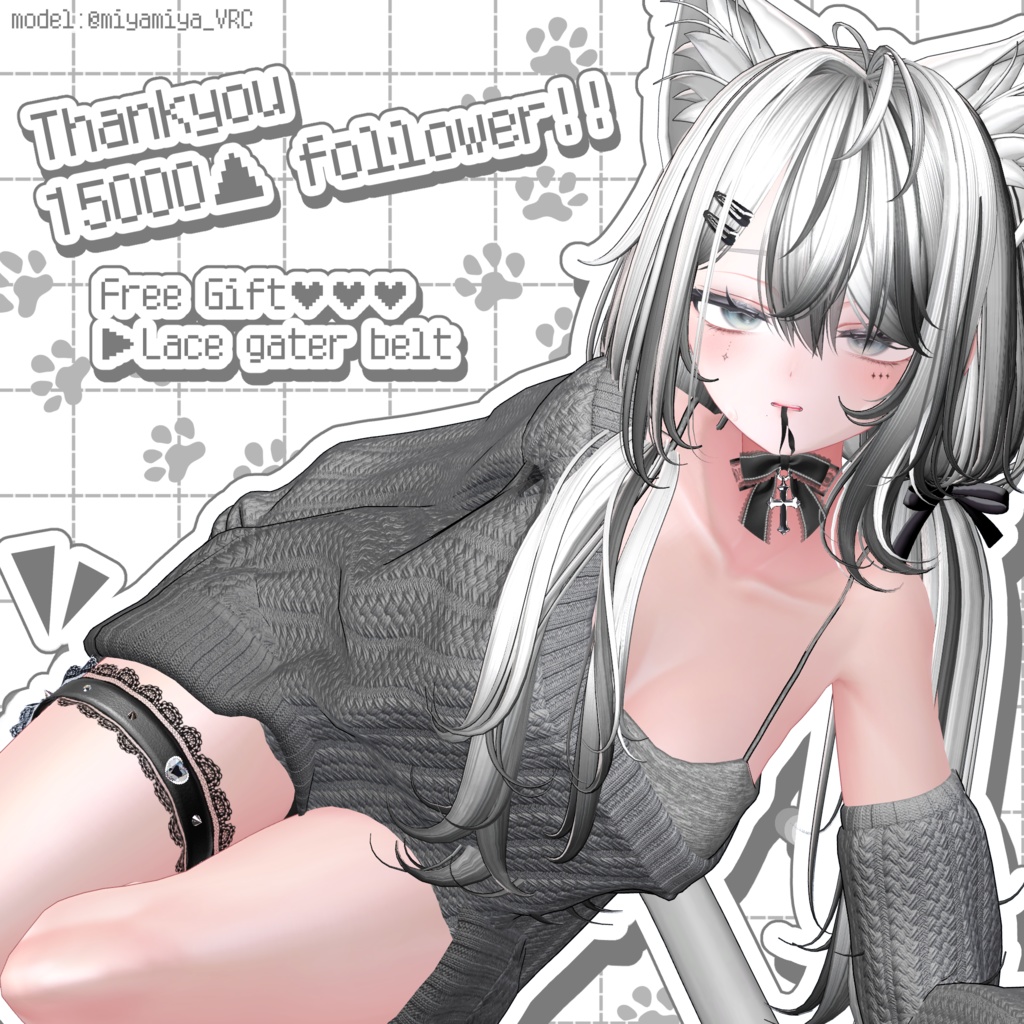 【Free】Lace gaterbelt 【Thankyou 15000▲ Follower!!】