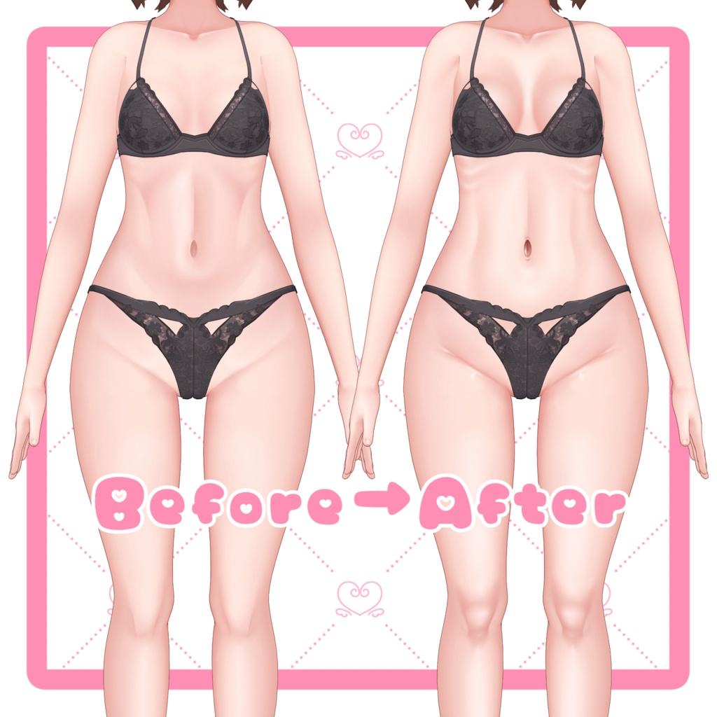 マドレーヌちゃんの身体を更にエッチ♥にするテクスチャ