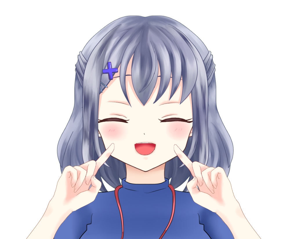 【VTuber向け】人差し指を立てた手 Vtuber素材【商用利用OK】