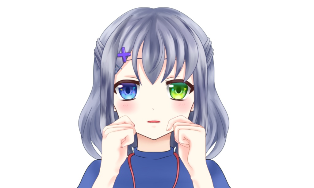 【VTuber向け】ほっぺをつねる手　Vtuber素材【商用利用OK】