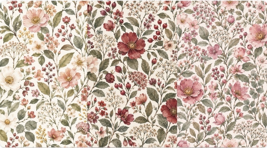Botanical Color Garden|水彩花柄デジタルペーパー 15色セット