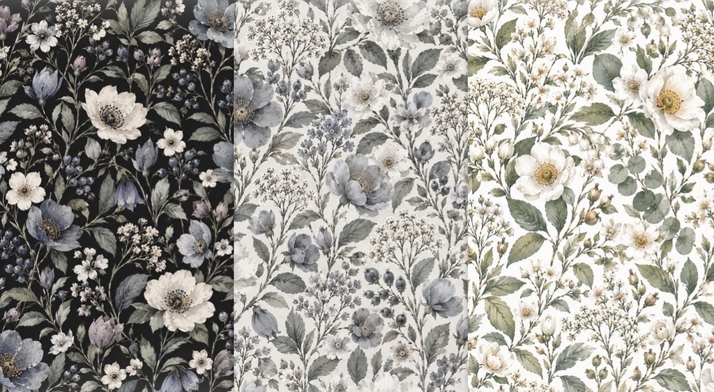 Botanical Color Garden|水彩花柄デジタルペーパー 15色セット