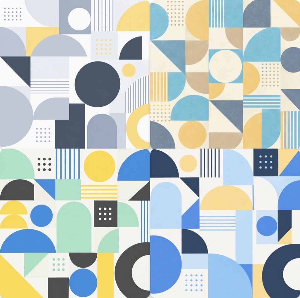 MODERN GEOMETRIC | 厳選されたカラフルな幾何学的デジタルペーパー 15種