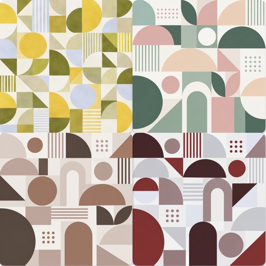 MODERN GEOMETRIC | 厳選されたカラフルな幾何学的デジタルペーパー 15種