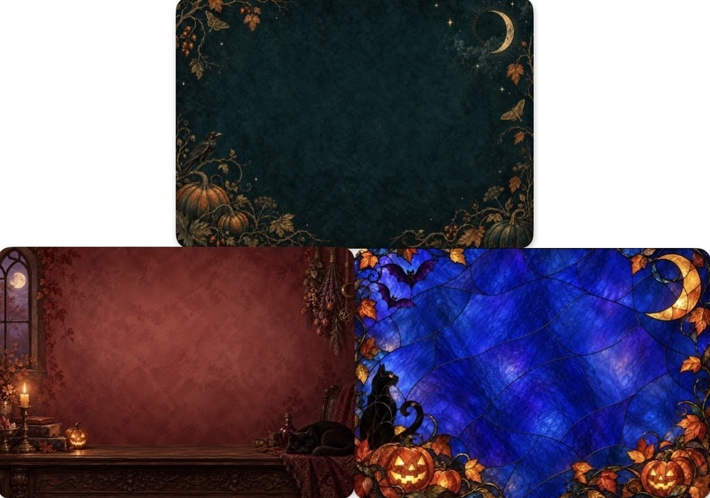 Halloween 背景素材 9種類