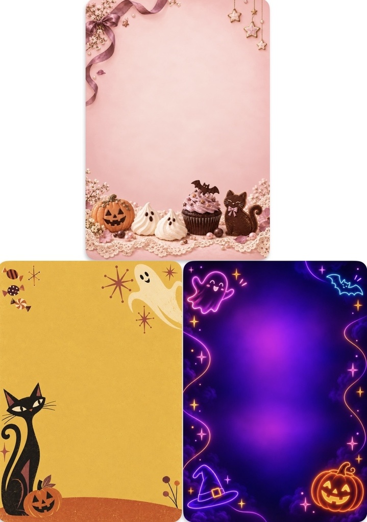 Halloween 背景素材 9種類