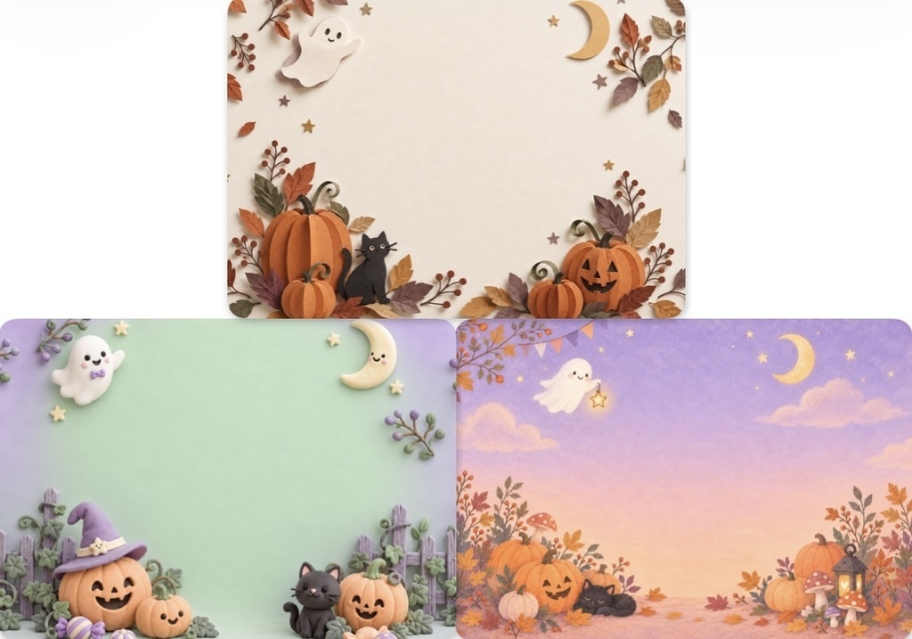 Halloween 背景素材 9種類