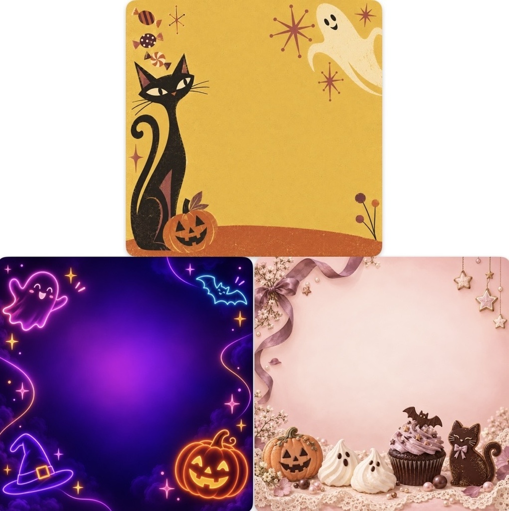 Halloween 背景素材 9種類