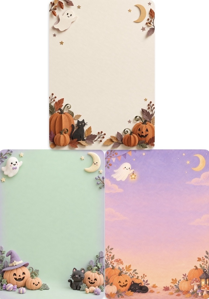 Halloween 背景素材 9種類