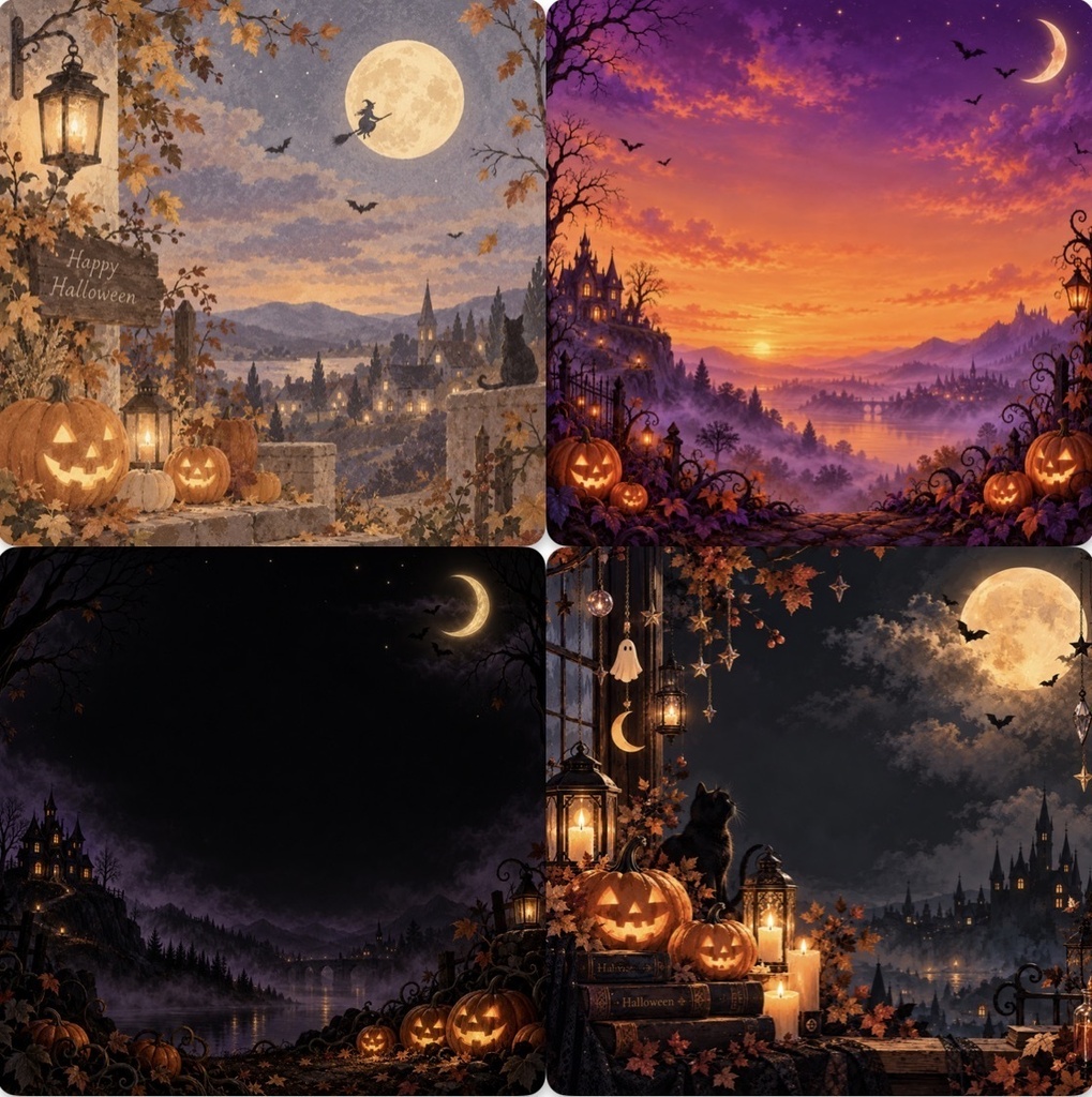 Halloween背景素材 その2 10種類