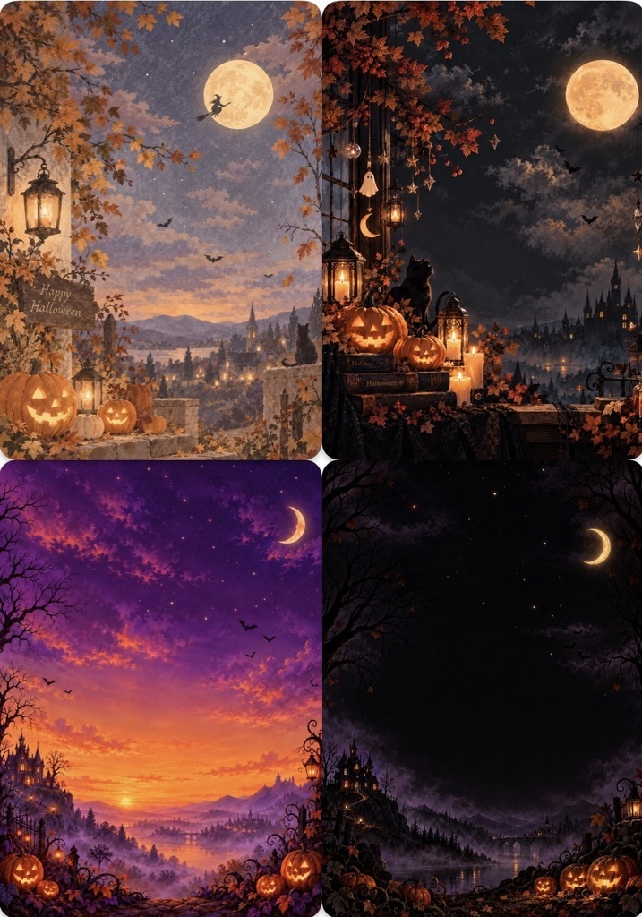 Halloween背景素材 その2 10種類