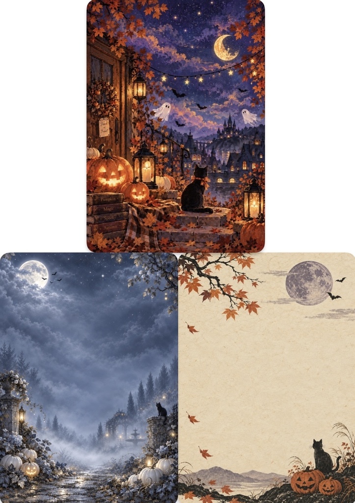 Halloween背景素材 その2 10種類