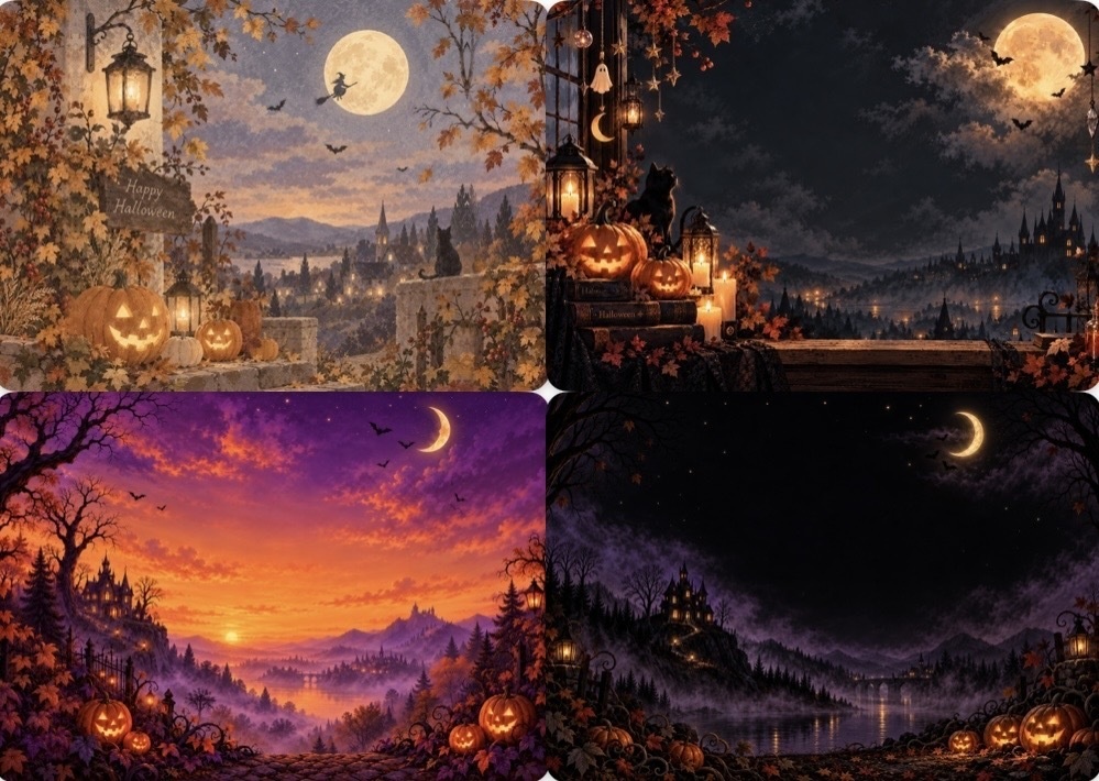 Halloween背景素材 その2 10種類