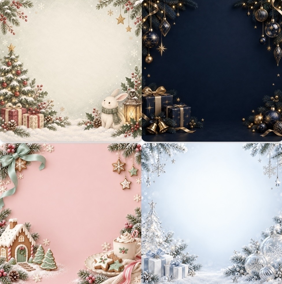 Christmas背景素材 その2 20種類
