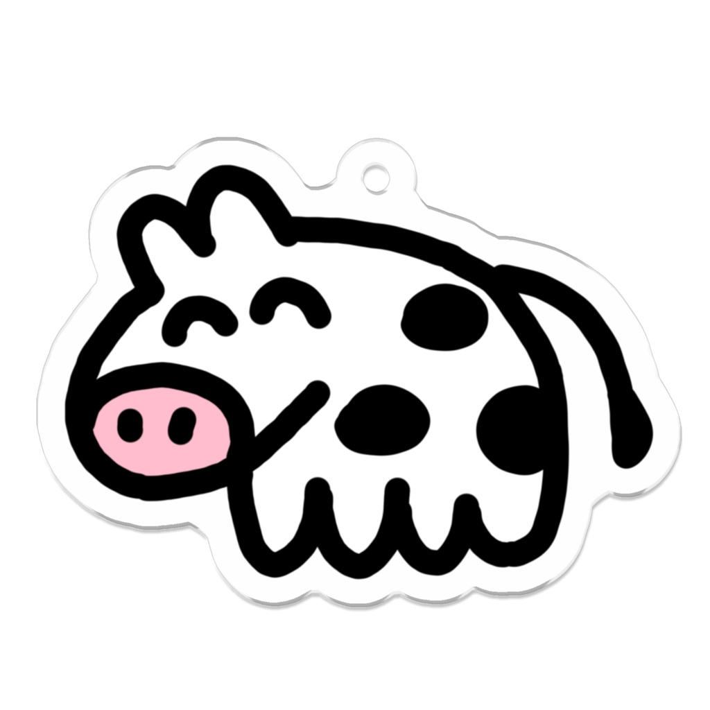 アクリルキーホルダー　うし