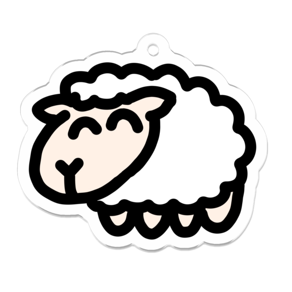 アクリルキーホルダー　らむ