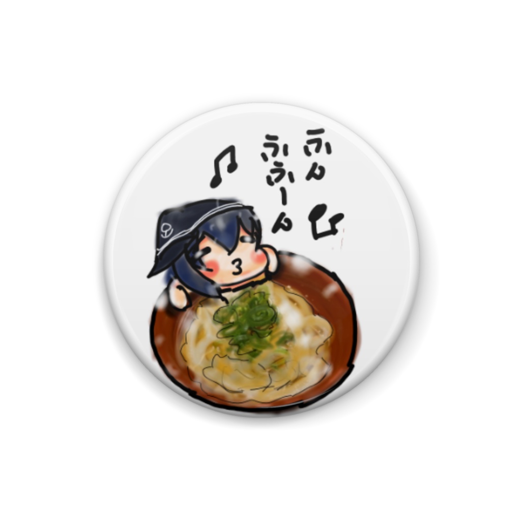 缶バッジ 暁うどん