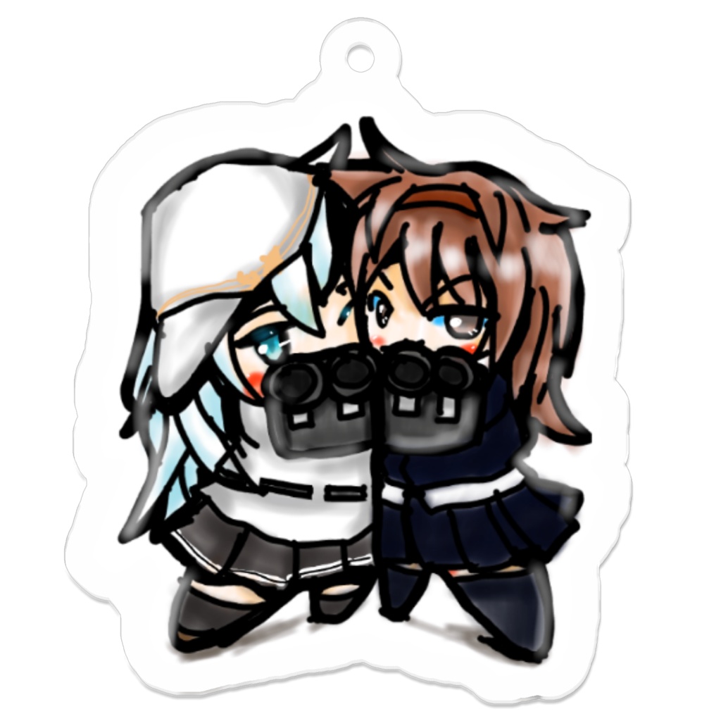 キーホルダー 艦これ ベーヌルイ&白露改二