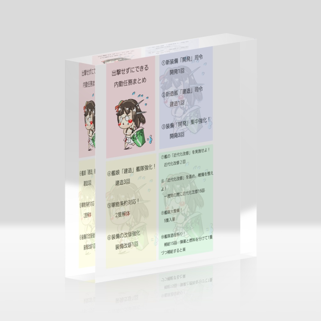鳥海による、出撃せずにできる内勤任務まとめブロック