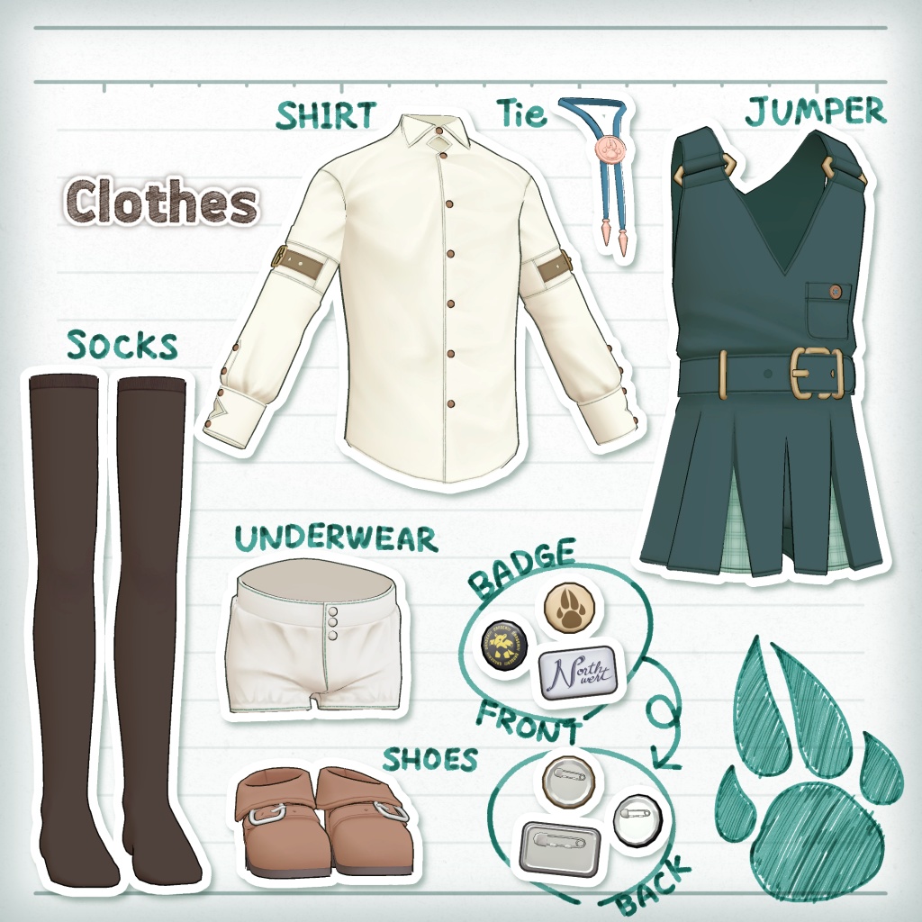 オリジナル3Dモデル「ノースワート」