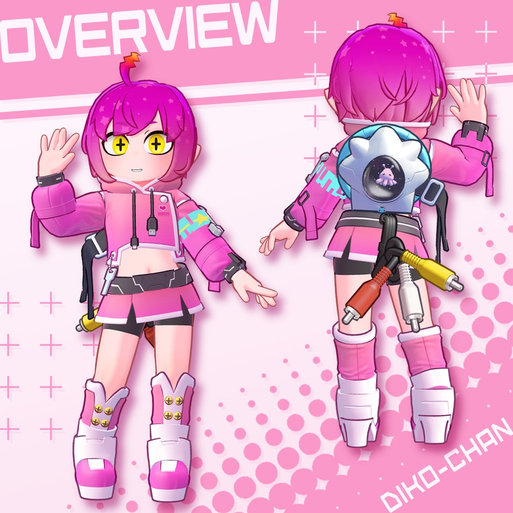 【発売記念セール中】オリジナル3Dモデル「でぃこちゃん」