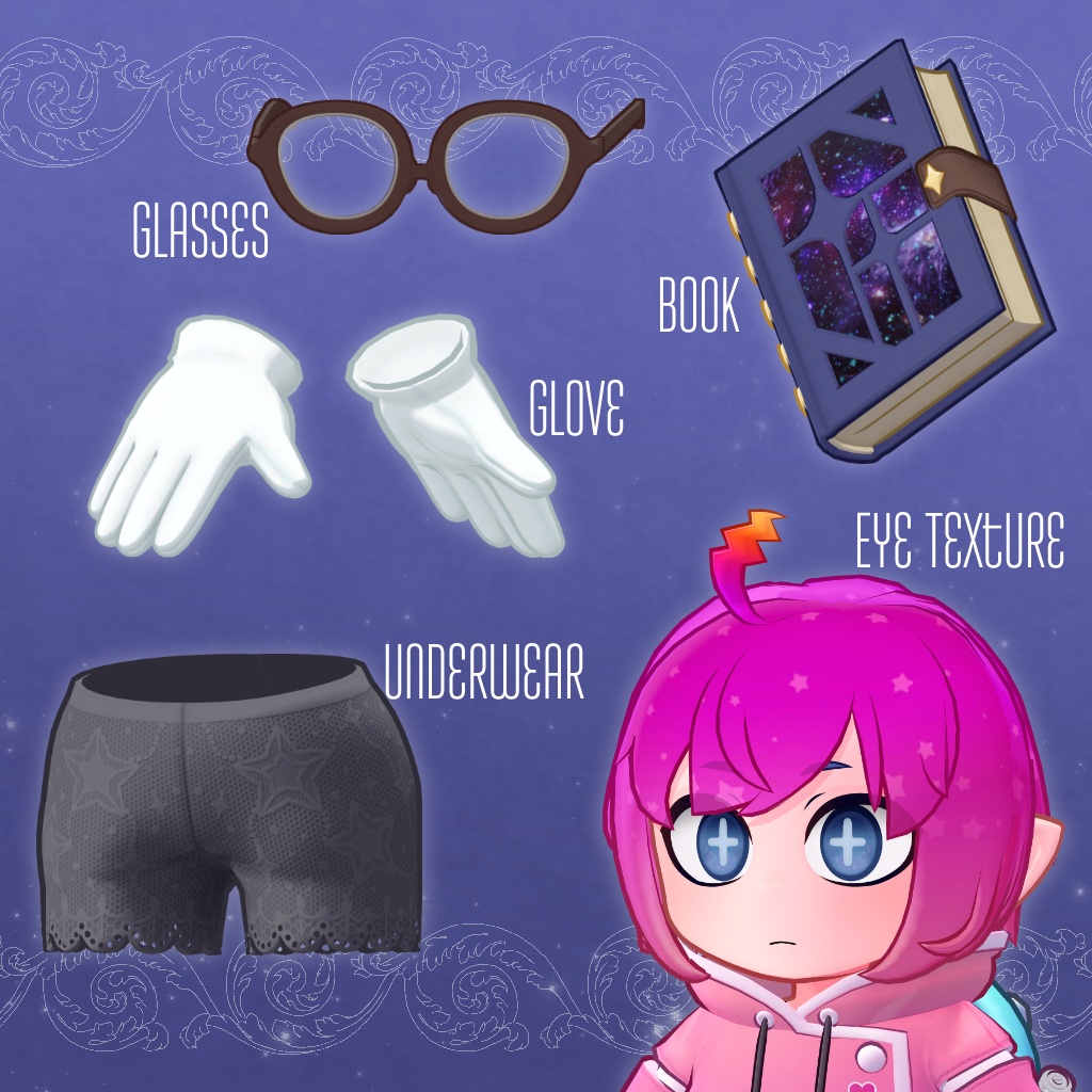 【発売記念セール中 / でぃこちゃん用】すたーくらうど【オリジナル衣装モデル】