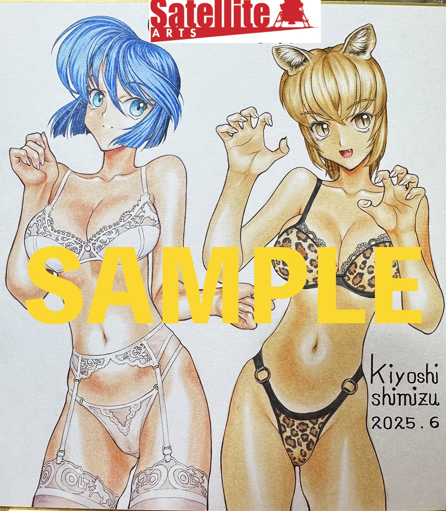 清水清先生 全年齢版セミオーダーカラーイラスト色紙