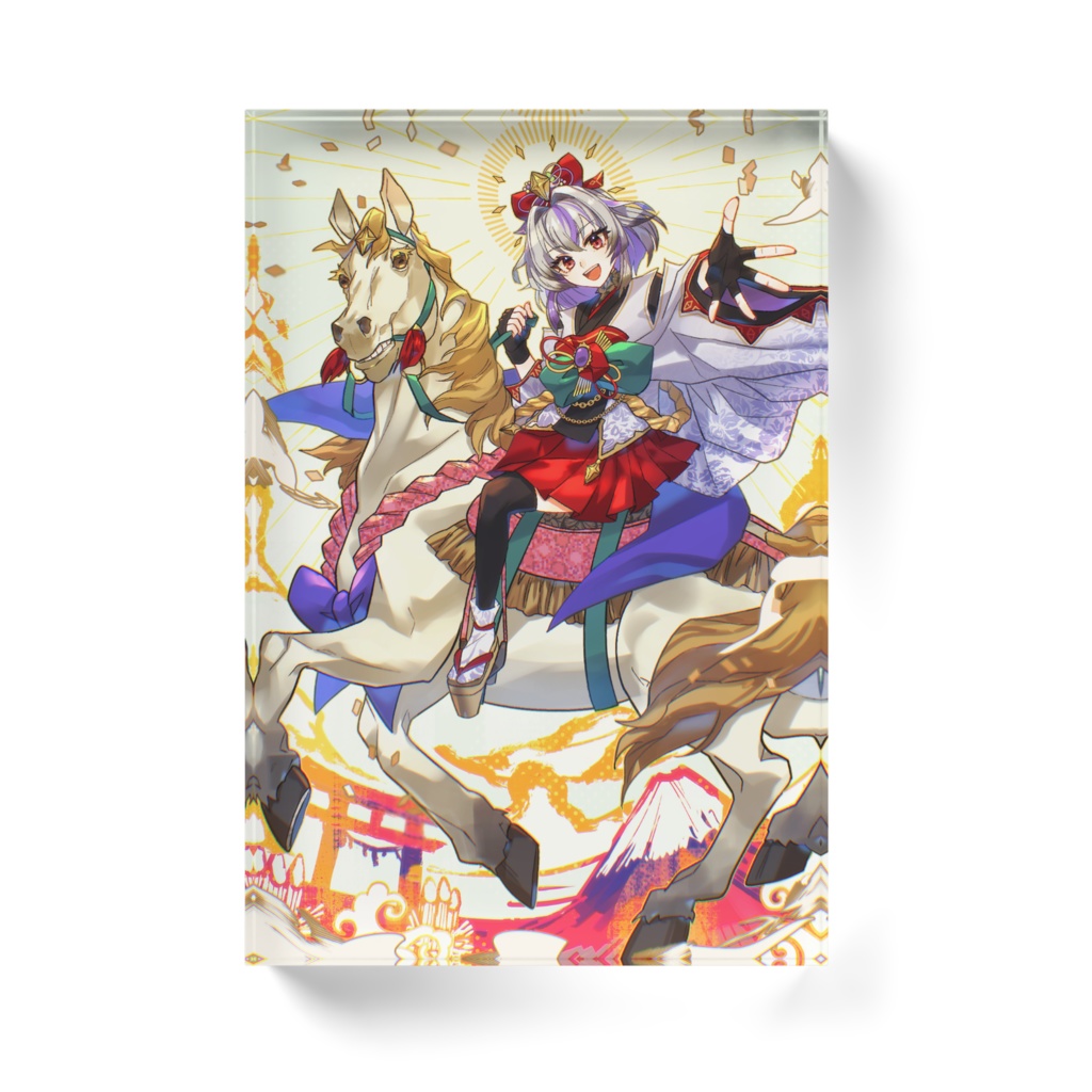 お正月アクリルブロック