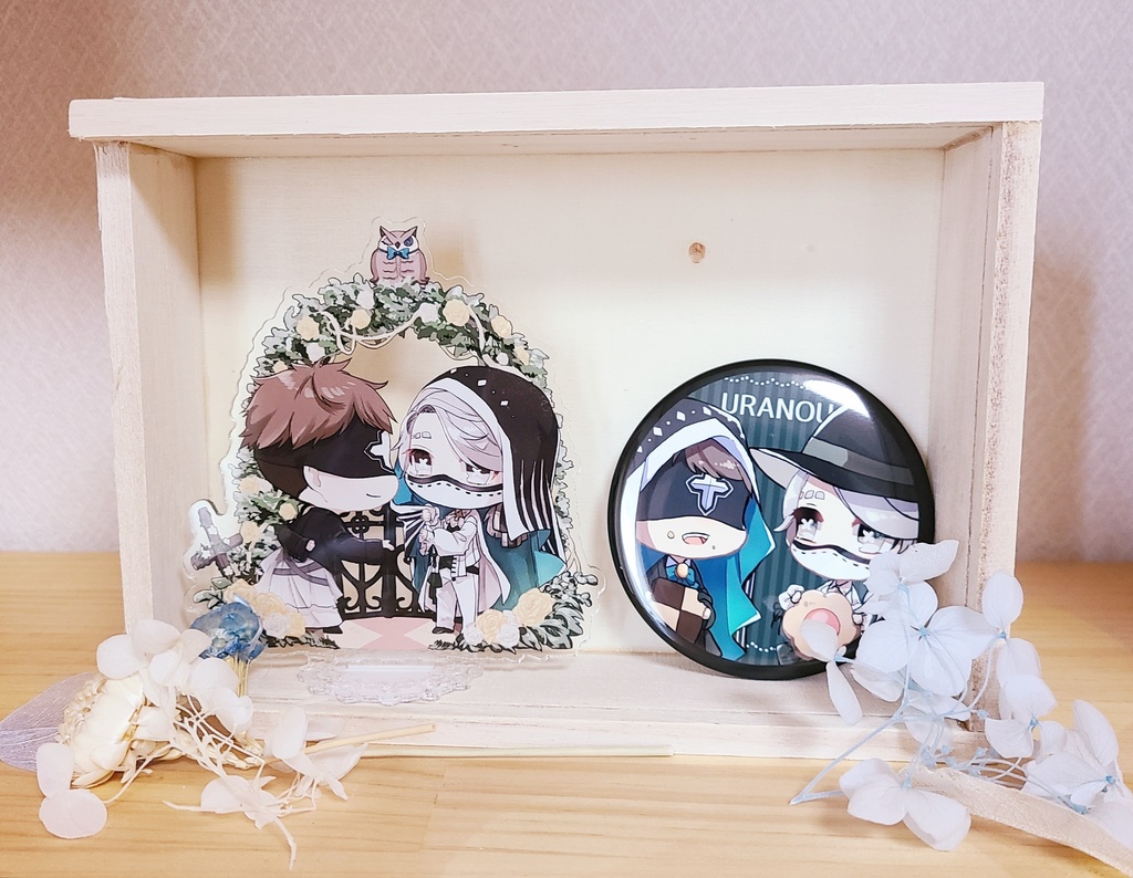 【占納】真夏のお茶会アクスタ+缶バッジセット