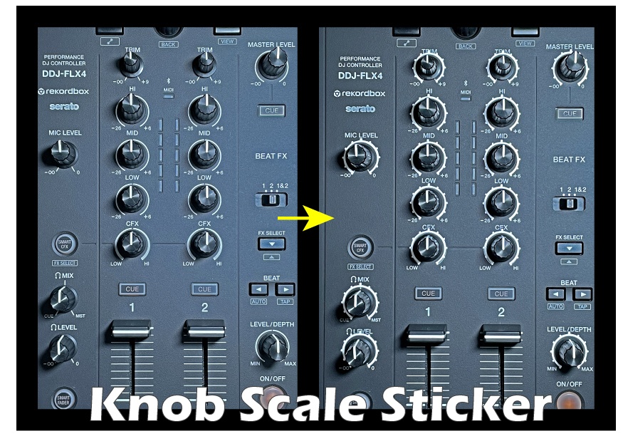 Scale cutting sheet for Pioneer FLX-4