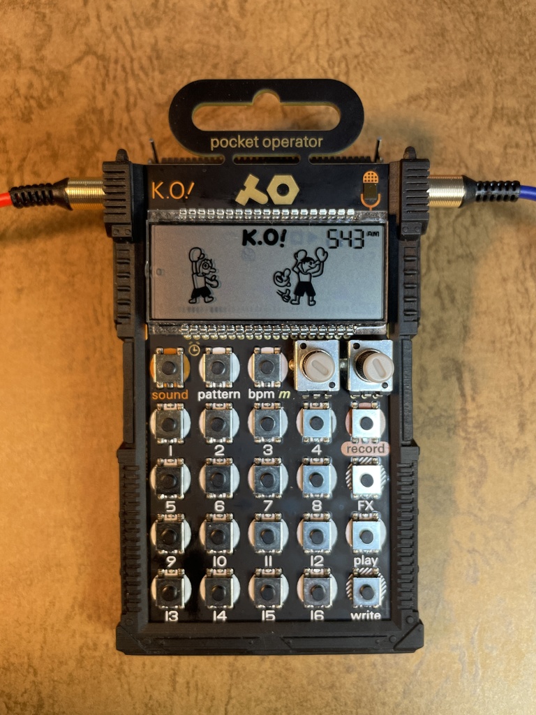 Teenage Engineering Pocket Operator用 3Dプリントケース 滑り止め機能付きのスライドケース