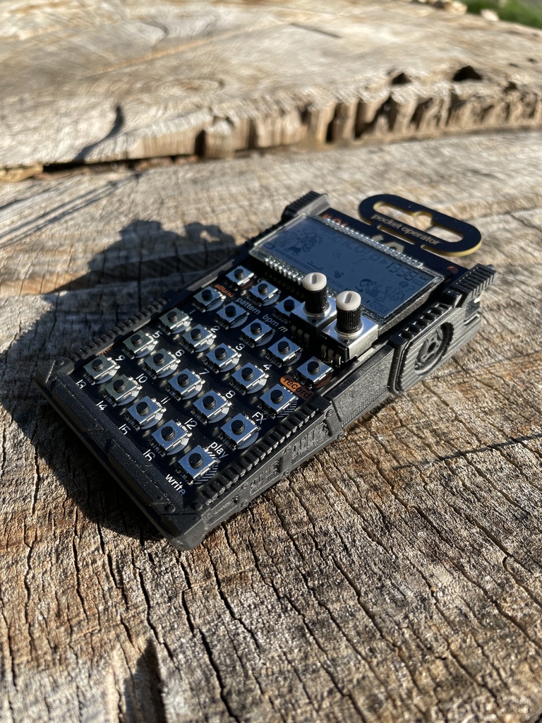 Teenage Engineering Pocket Operator用 3Dプリントケース 滑り止め機能付きのスライドケース