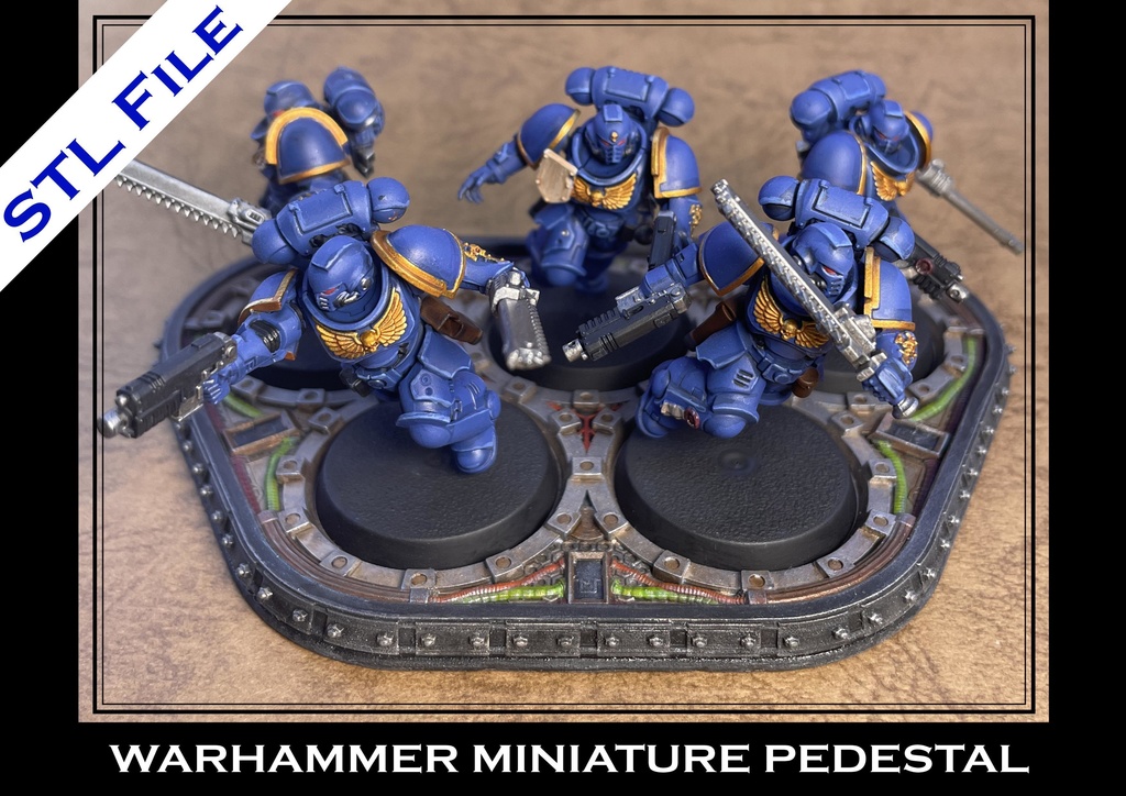 ウォーゲーム ミニチュア台座 STLファイル