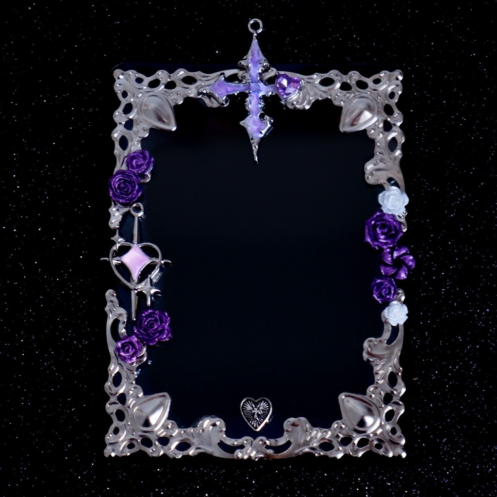 【B8】パープルクロスのトレカケース✝️