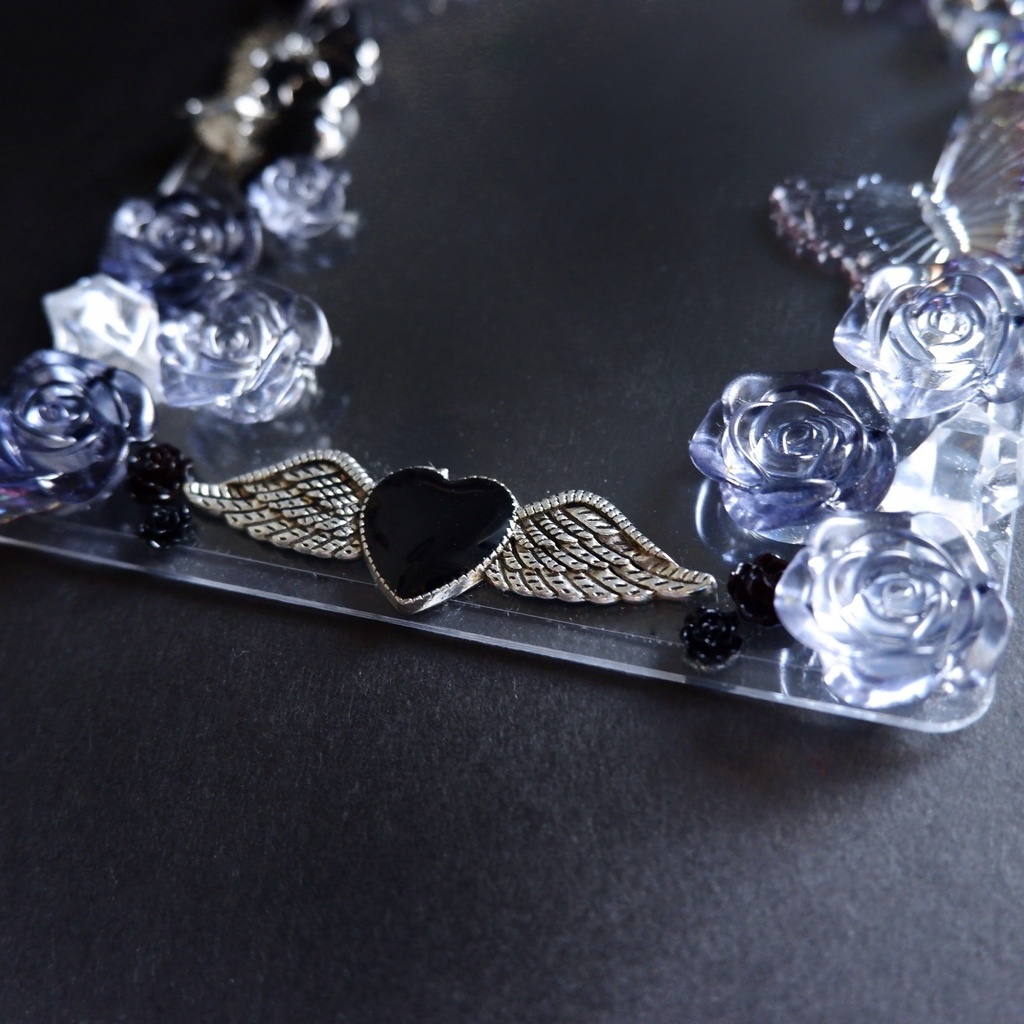 【B7 L版】黒いハートのブロマイドケース