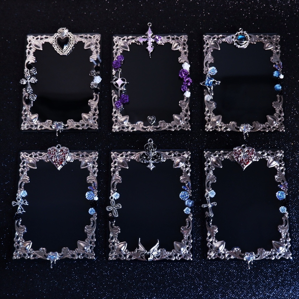 【B8】黒いハートのトレカケース