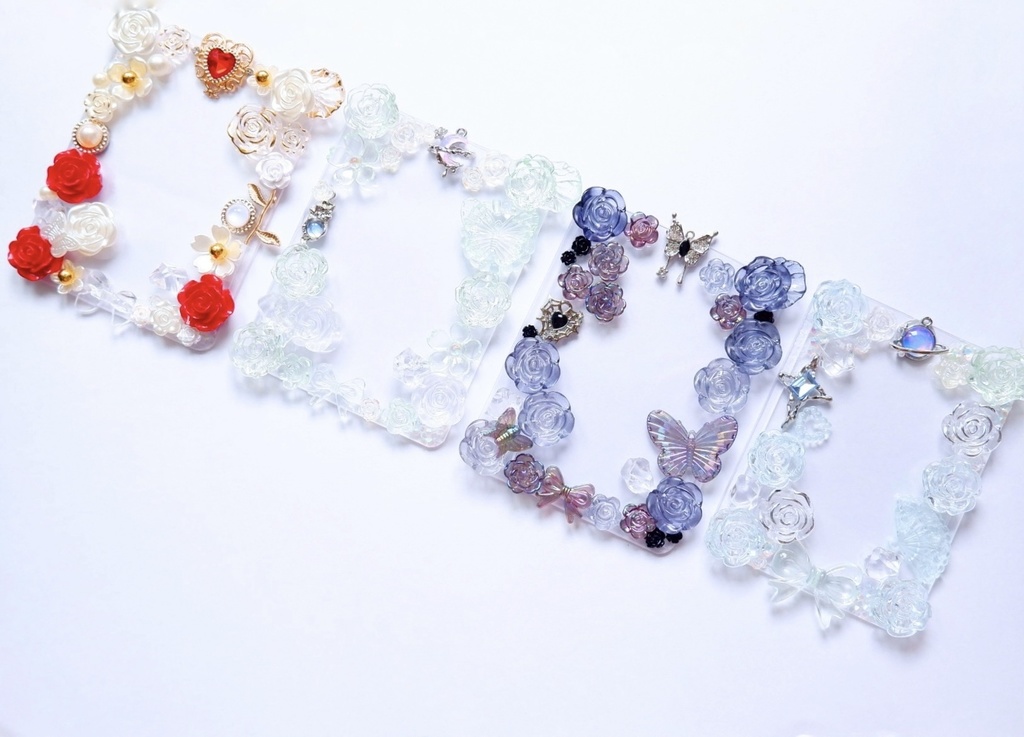 【B8】ミントブルーのクリアトレカケース