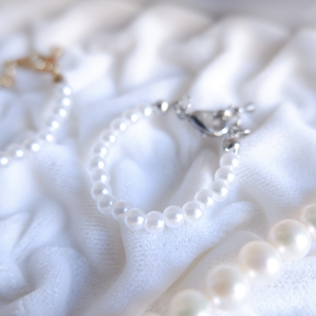 【ぬい用アクセサリー】小さいパールネックレス🐚🫧