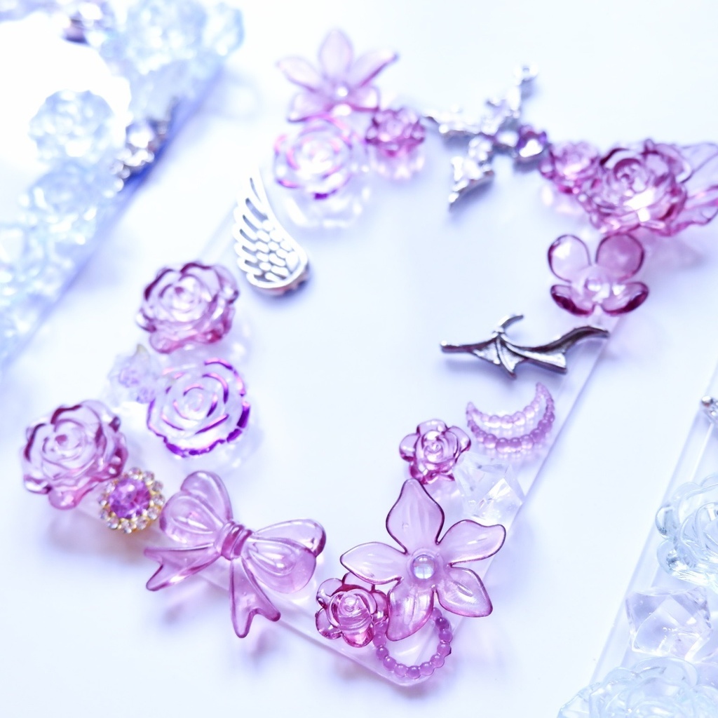 【B8】パープルのクリアトレカケース