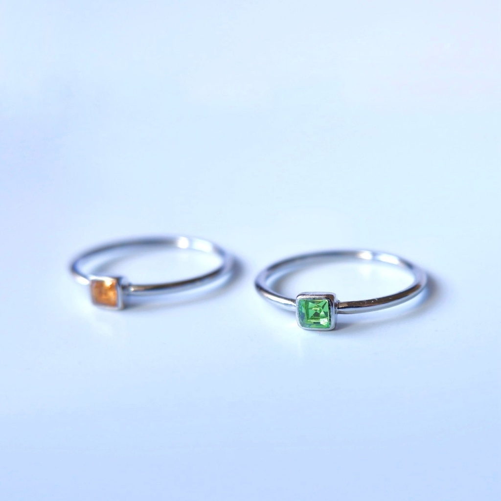 ペリドット トパーズリング💍