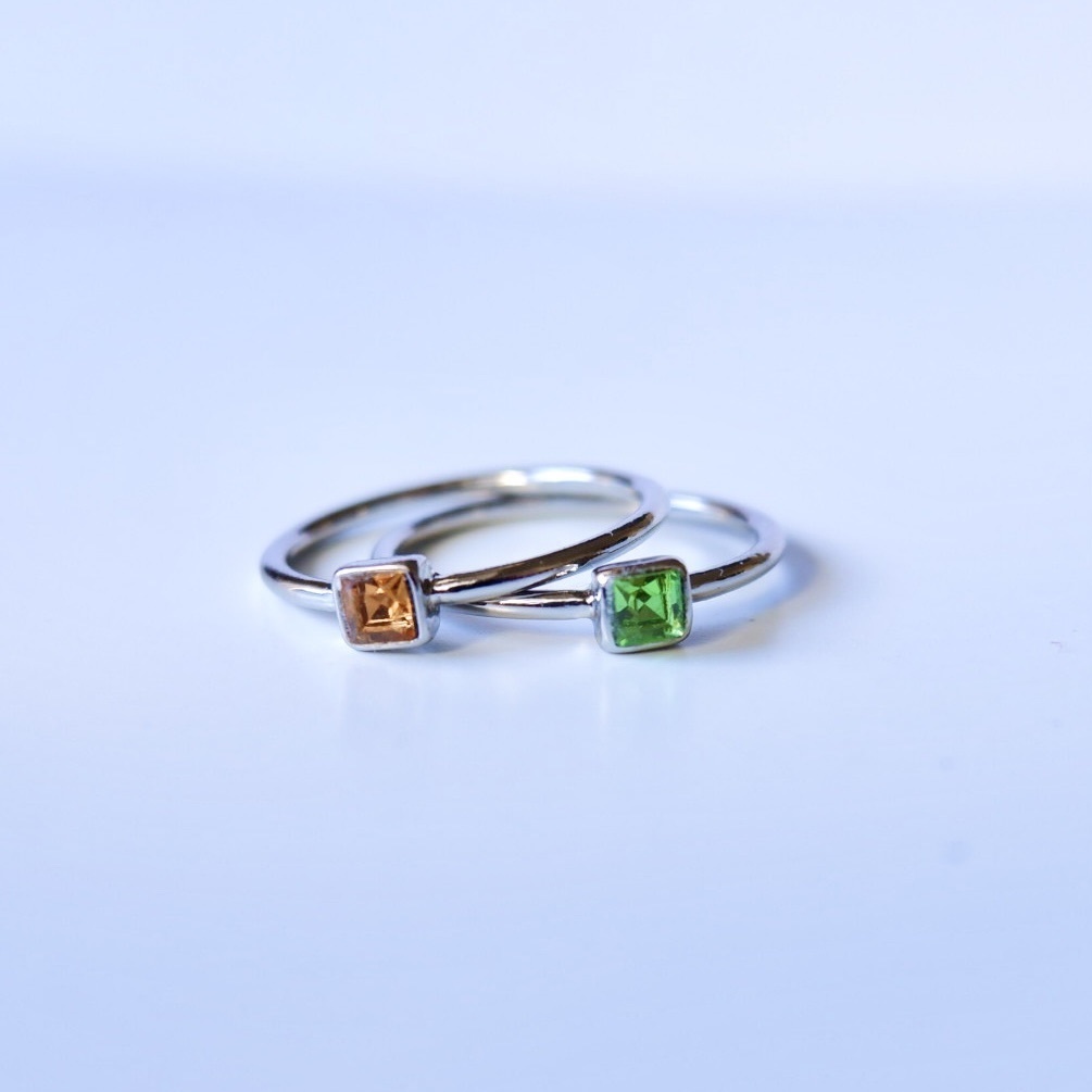ペリドット トパーズリング💍